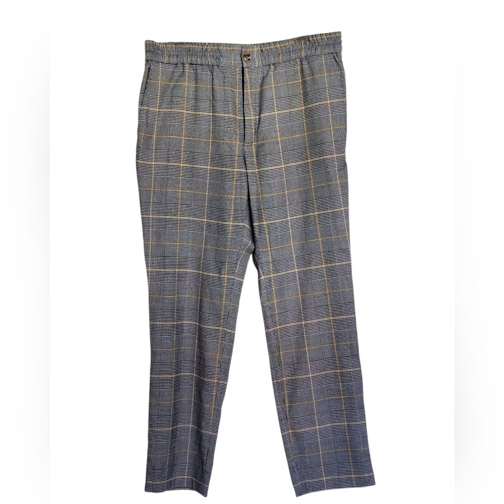 Club Room Gray and Yellow Dress Pants